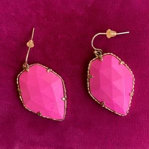 Kendra Scott Pink Drop Earrings
